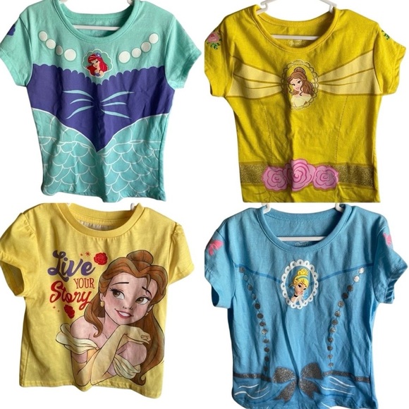 Disney Other - 3T Disney Princess Shirt Bundle